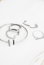 LUX Black Crystal Line Bracelet