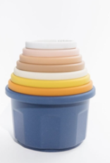 Three Hearts Modern Teething Accessories Silicone Stacking Cups