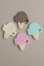 Three Hearts Modern Teething Accessories Ice Cream Silicone Teether
