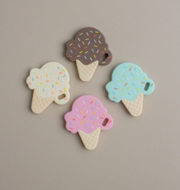 Three Hearts Modern Teething Accessories Ice Cream Silicone Teether