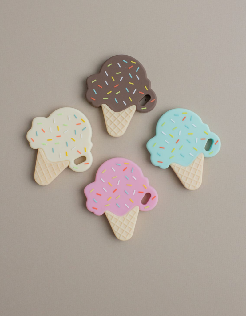 Three Hearts Modern Teething Accessories Ice Cream Silicone Teether