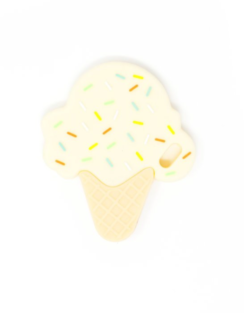 Three Hearts Modern Teething Accessories Ice Cream Silicone Teether