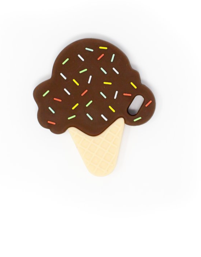 Three Hearts Modern Teething Accessories Ice Cream Silicone Teether