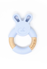 Three Hearts Modern Teething Accessories Silicone Bunny Teething Ring
