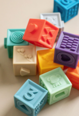 Three Hearts Modern Teething Accessories Building Block Teether & Bath Toy