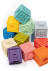 Three Hearts Modern Teething Accessories Building Block Teether & Bath Toy