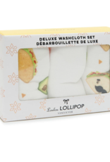 LouLou Lollipop Washcloth Set- Tacos