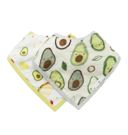 LouLou Lollipop Bandana Bib Set- Avocado