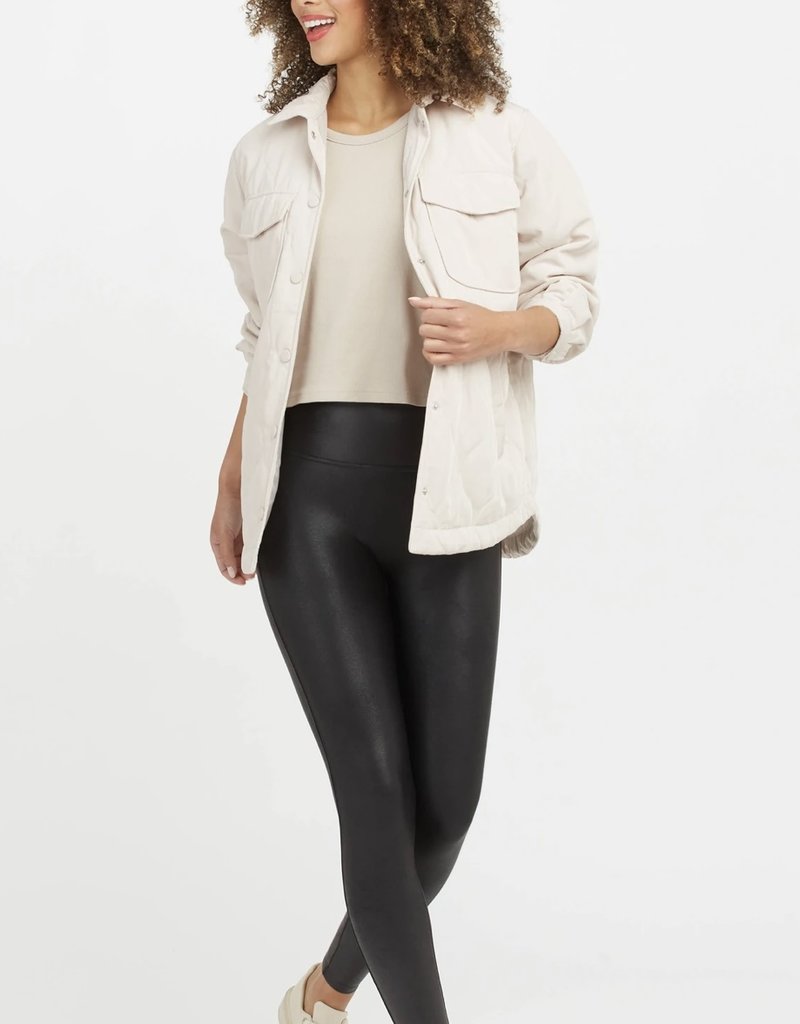 Spanx Petite Faux Leather Leggings