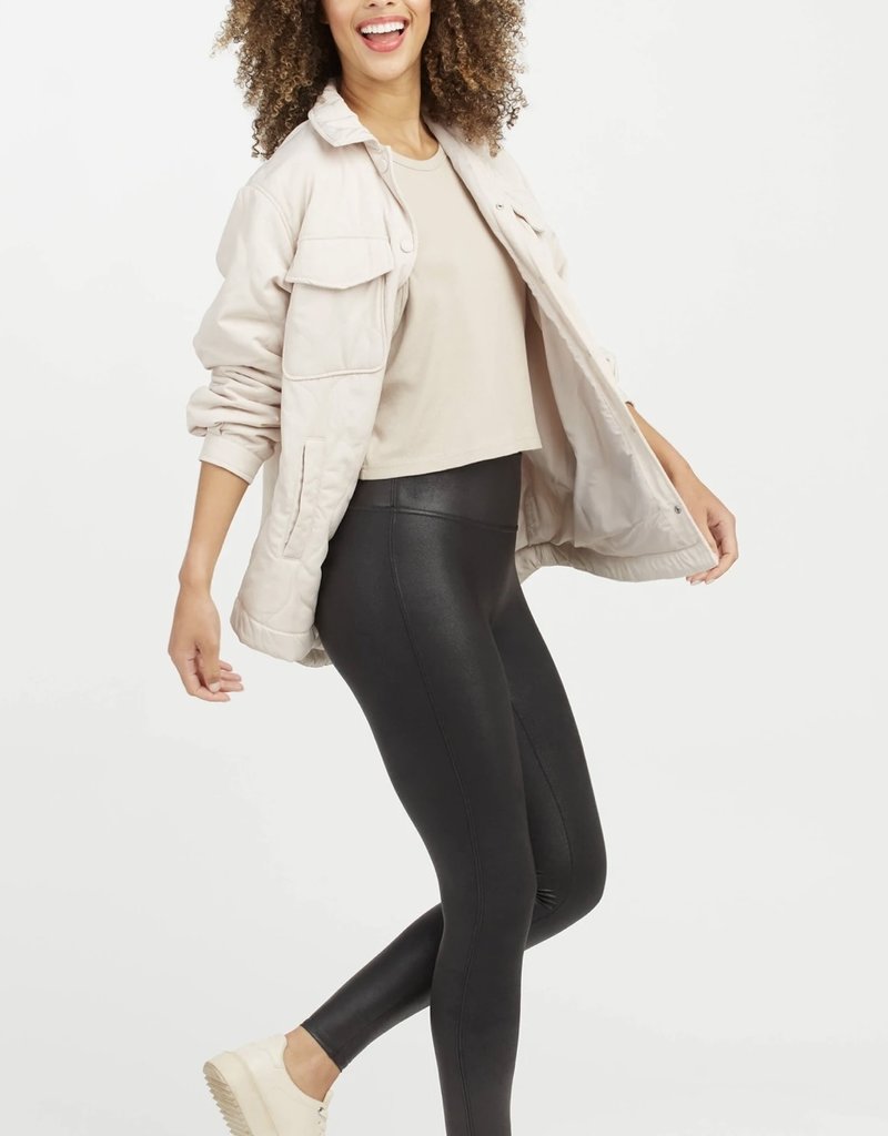 Spanx Petite Faux Leather Leggings