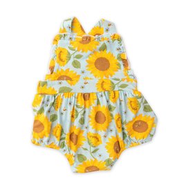 Angel Dear Sunflowers Ruffle Sunsuit