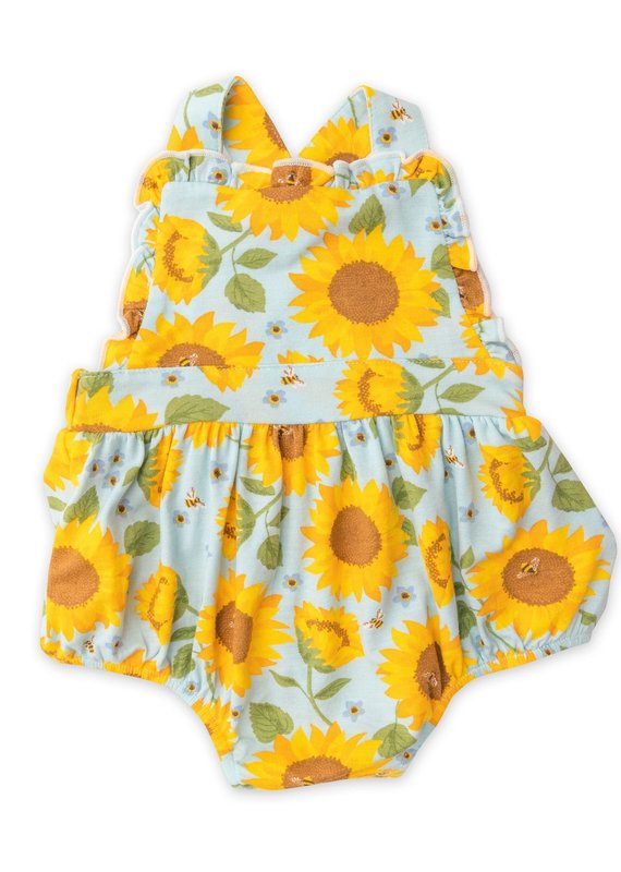 Angel Dear Sunflowers Ruffle Sunsuit