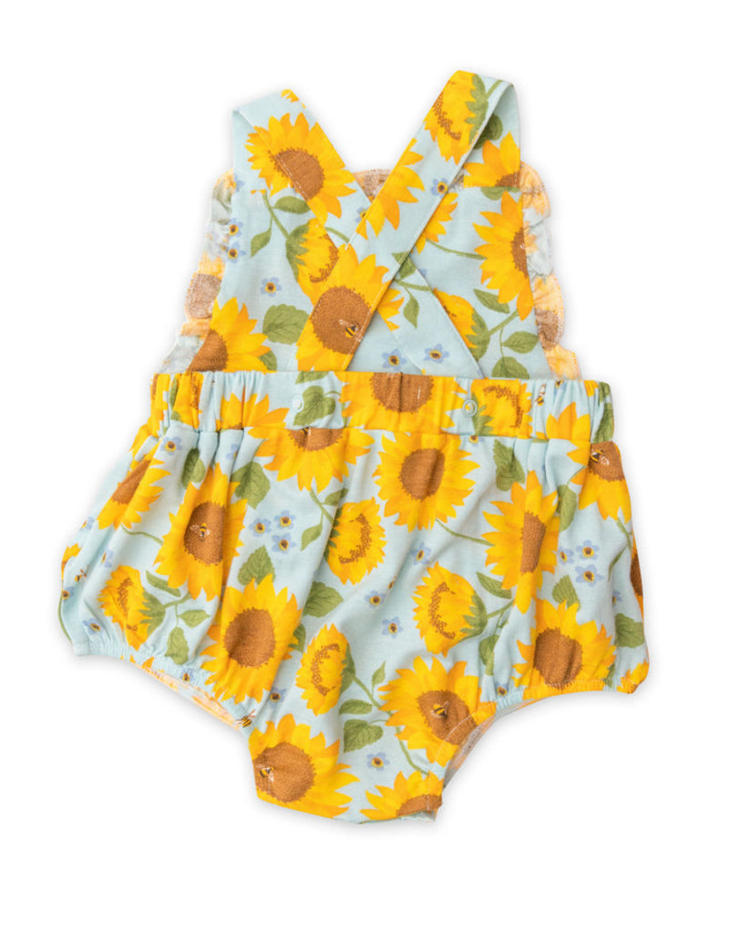 Angel Dear Sunflowers Ruffle Sunsuit