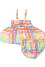 Angel Dear Multi Smocked Top & Bloomer