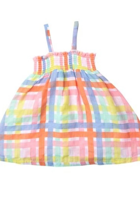 Angel Dear Multicolor Plaid Sundress