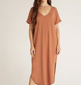 Leia Slub Midi Dress