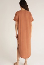 Leia Slub Midi Dress