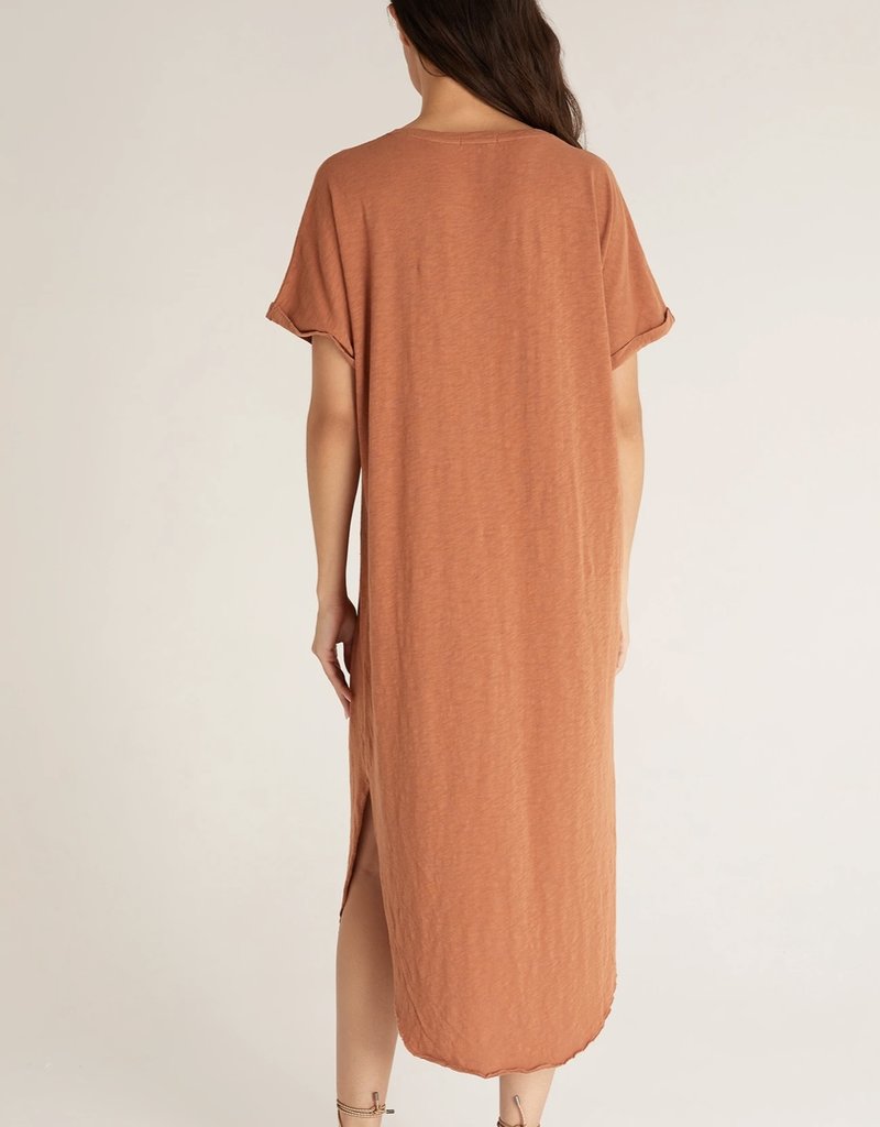 Leia Slub Midi Dress