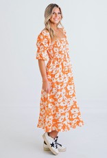 Summer Blooms Midi Dress