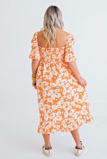 Summer Blooms Midi Dress