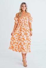 Summer Blooms Midi Dress