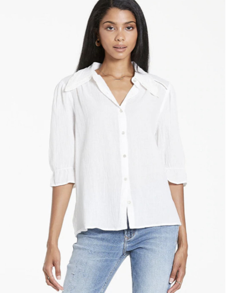 Dear John Clara Collared Top