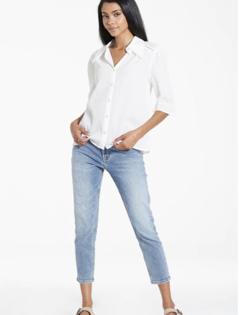 Dear John Clara Collared Top