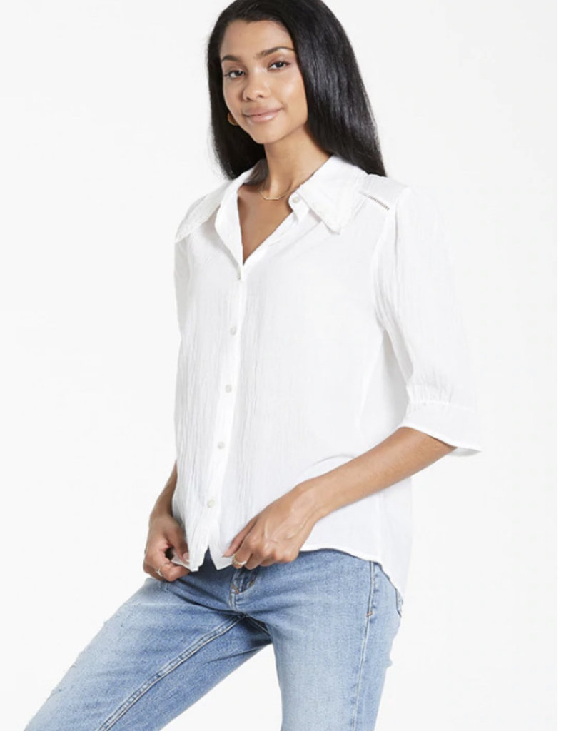 Dear John Clara Collared Top