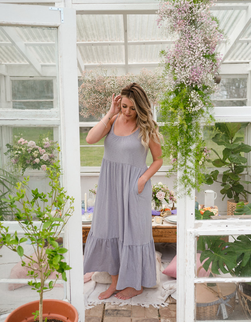 Lido Slub Maxi Dress