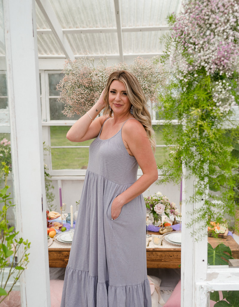 Lido Slub Maxi Dress