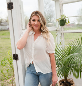 Dear John Clara Collared Top