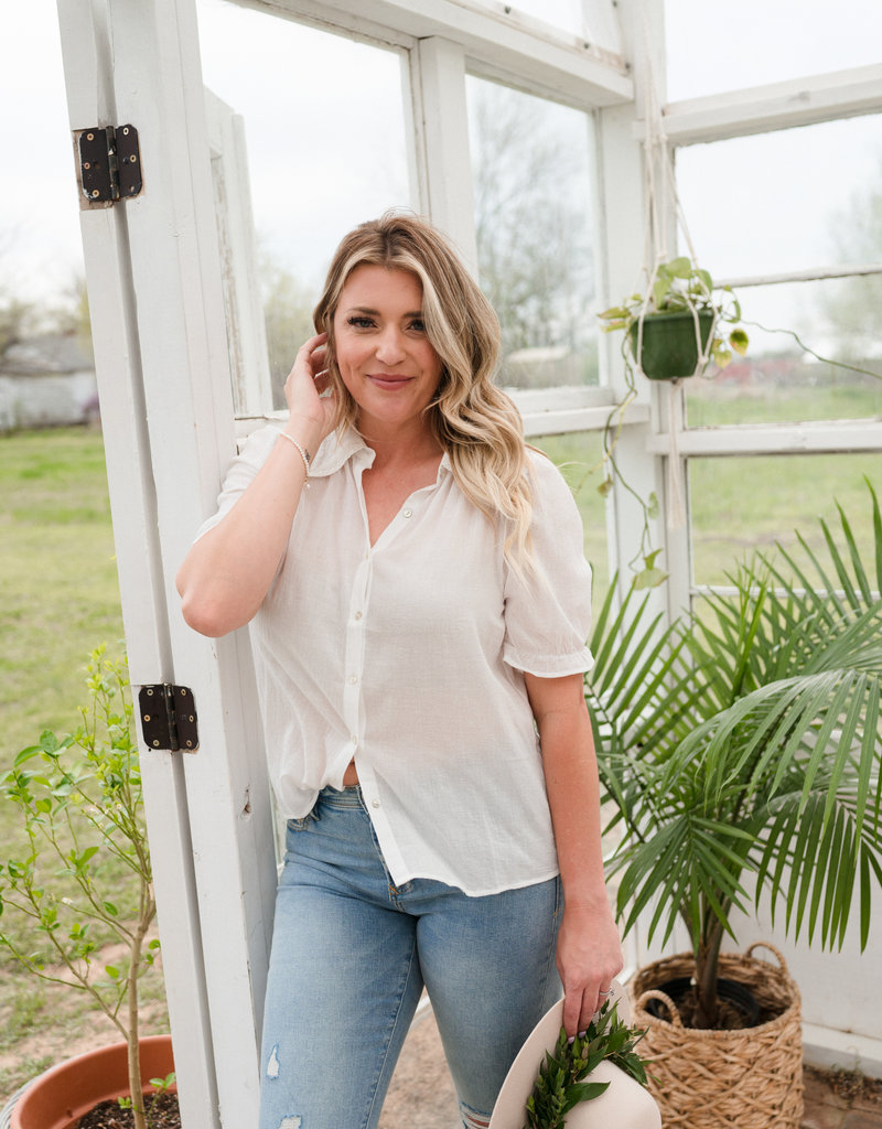 Dear John Clara Collared Top