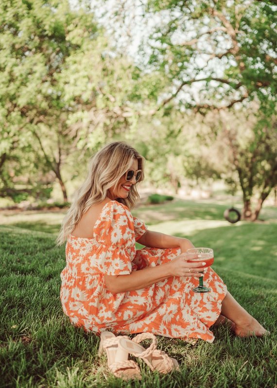 Summer Blooms Midi Dress
