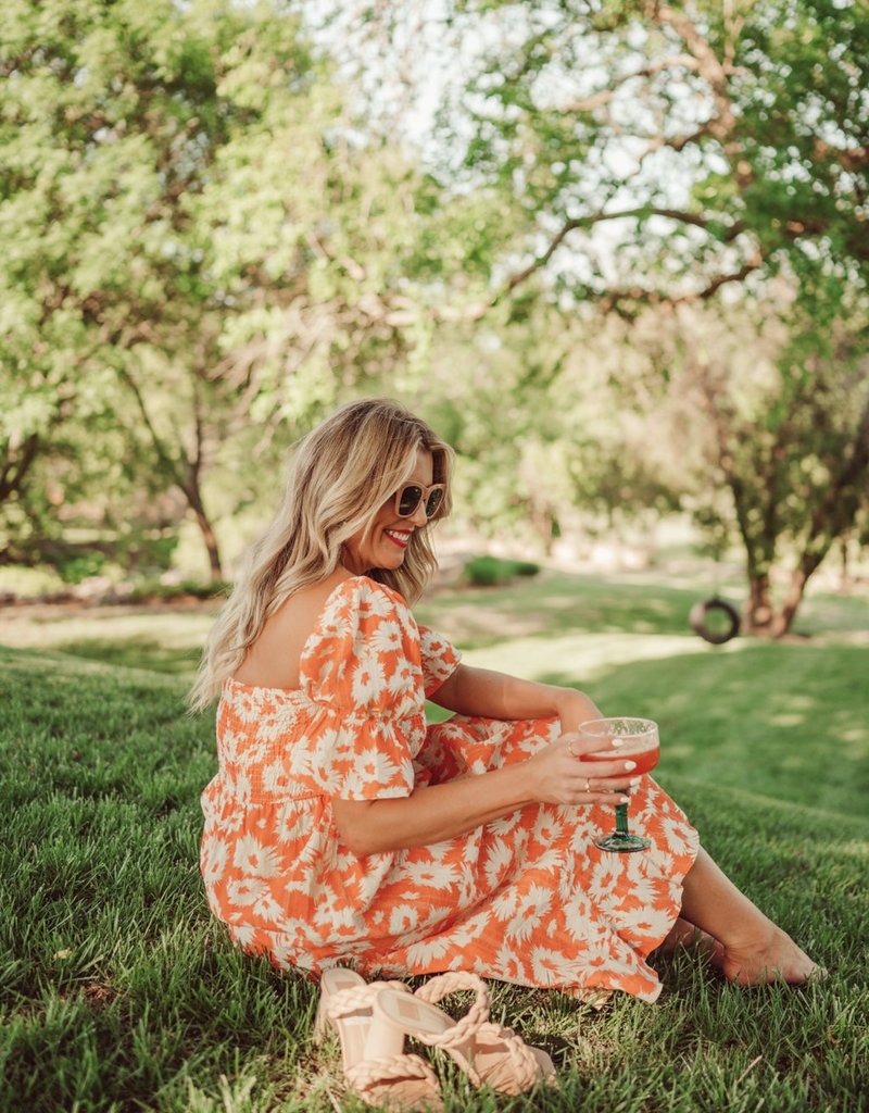 Summer Blooms Midi Dress