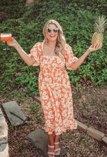 Summer Blooms Midi Dress