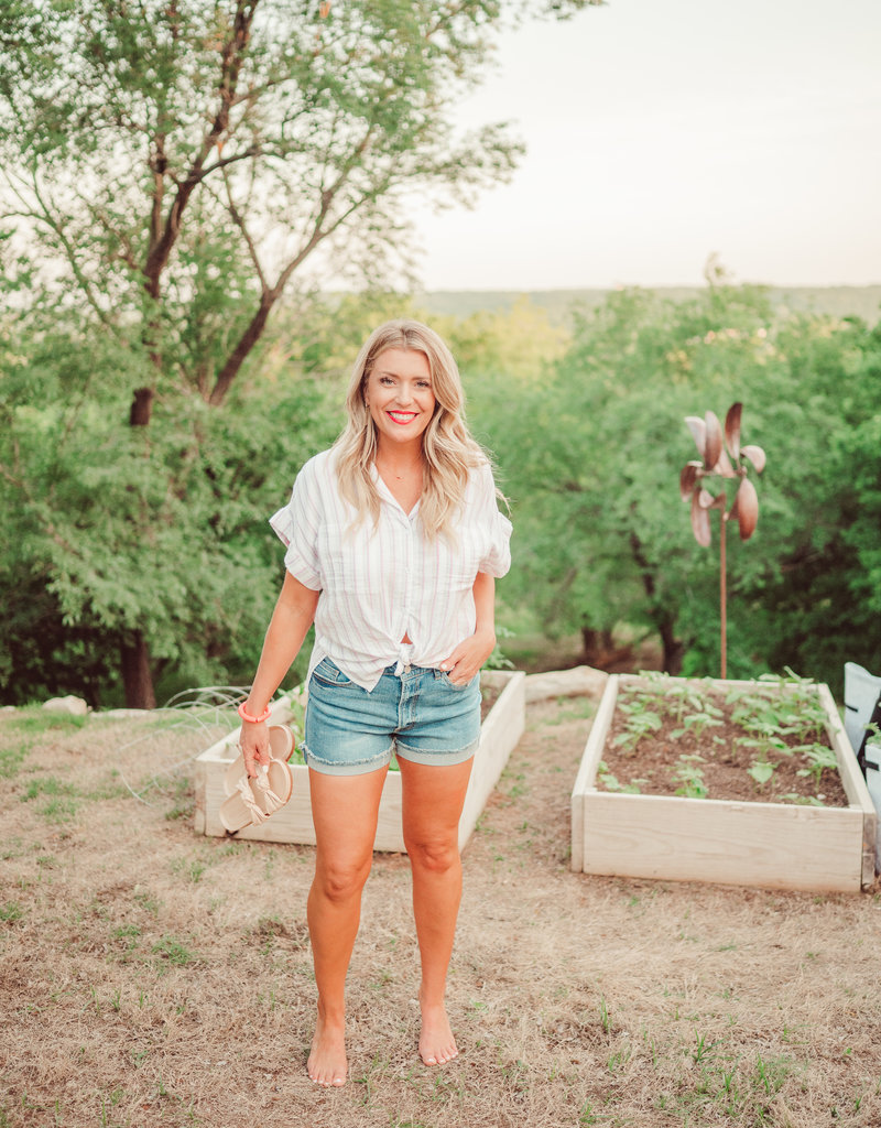 Dear John Cali Striped Top