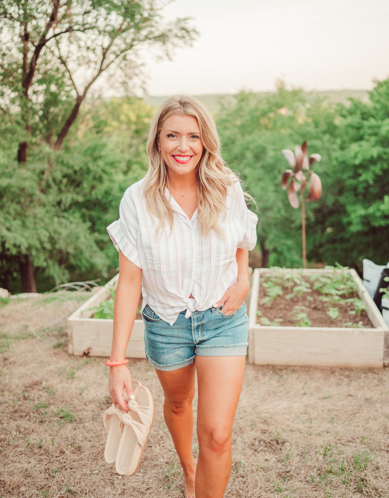 Dear John Cali Striped Top