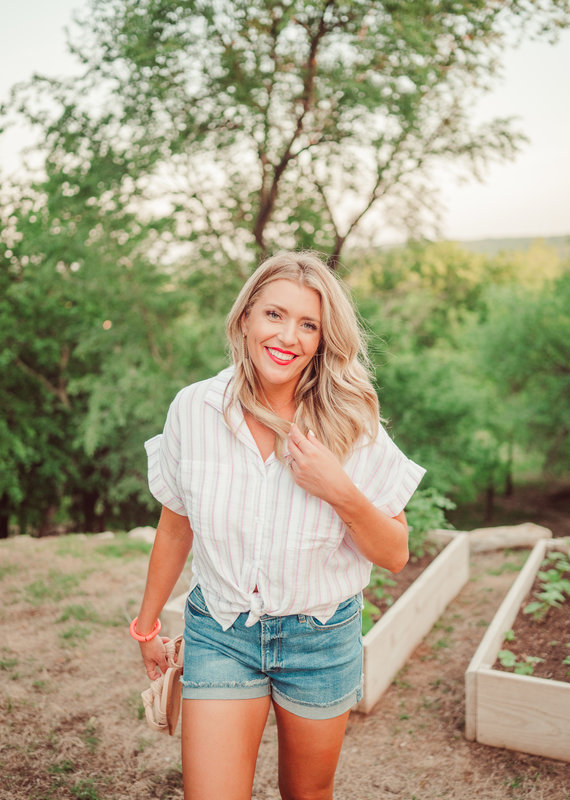 Dear John Cali Striped Top