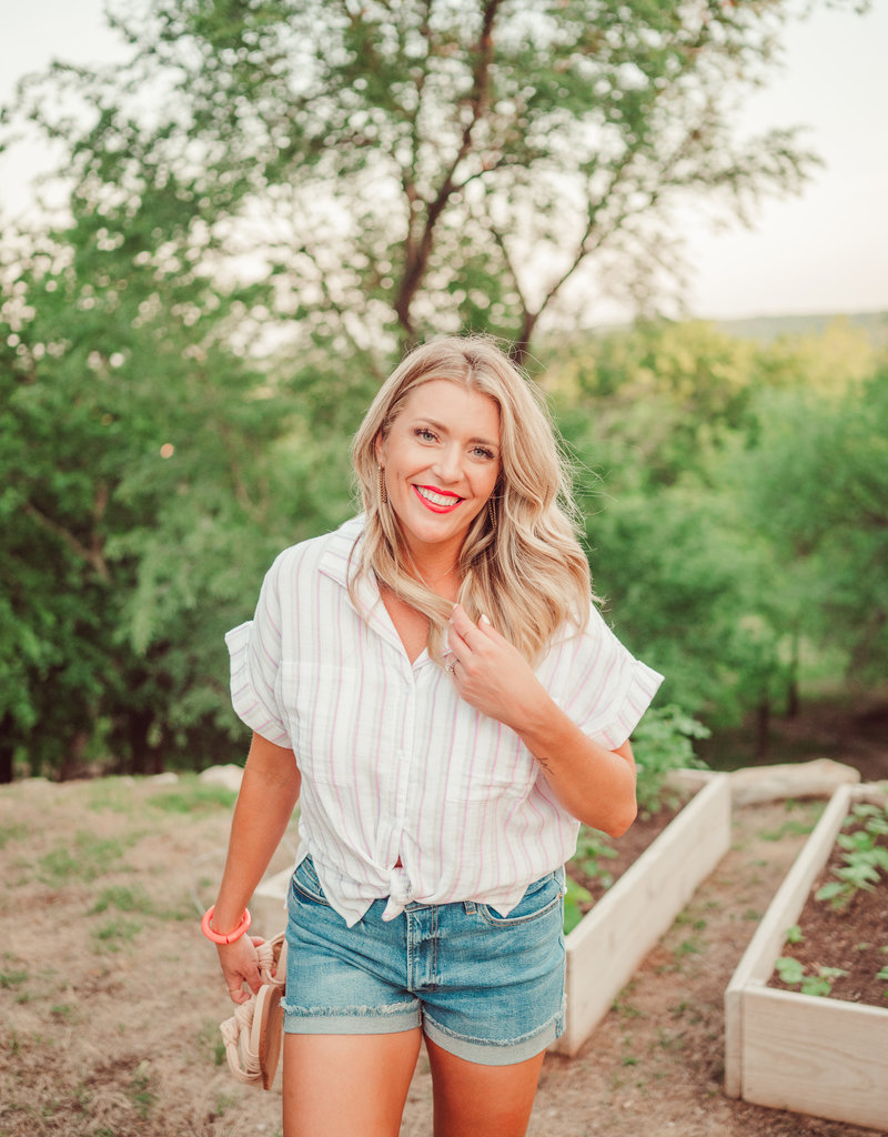 Dear John Cali Striped Top