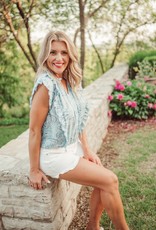 Indigo Paisley Top