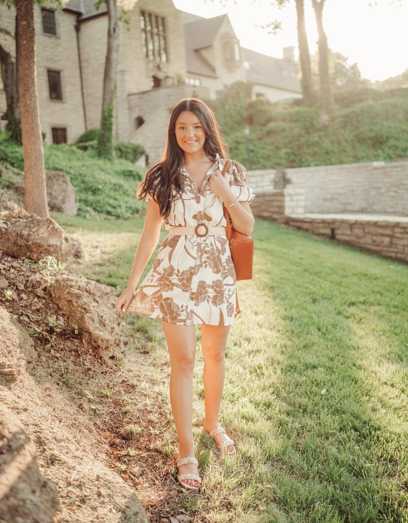 Tropics Belted Dress
