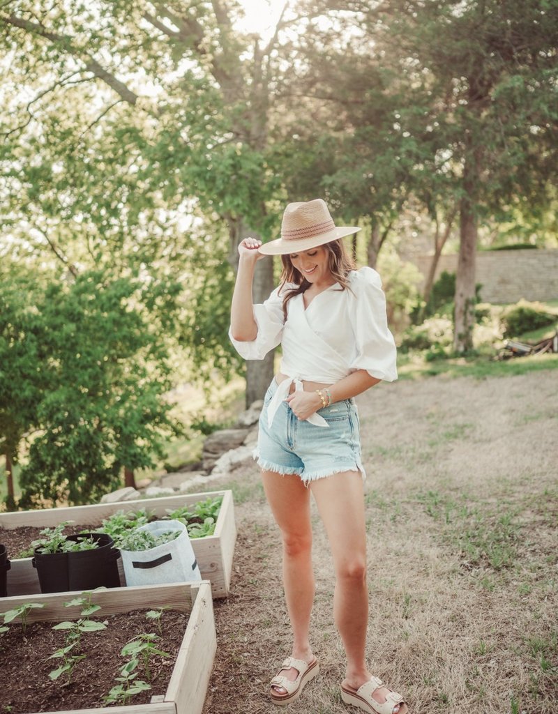 Beach Day Wrap Top