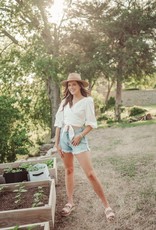 Beach Day Wrap Top