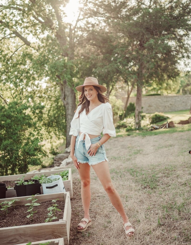 Beach Day Wrap Top