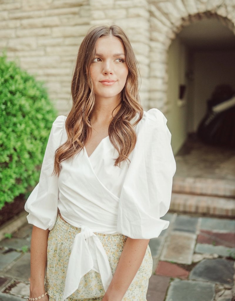 Beach Day Wrap Top