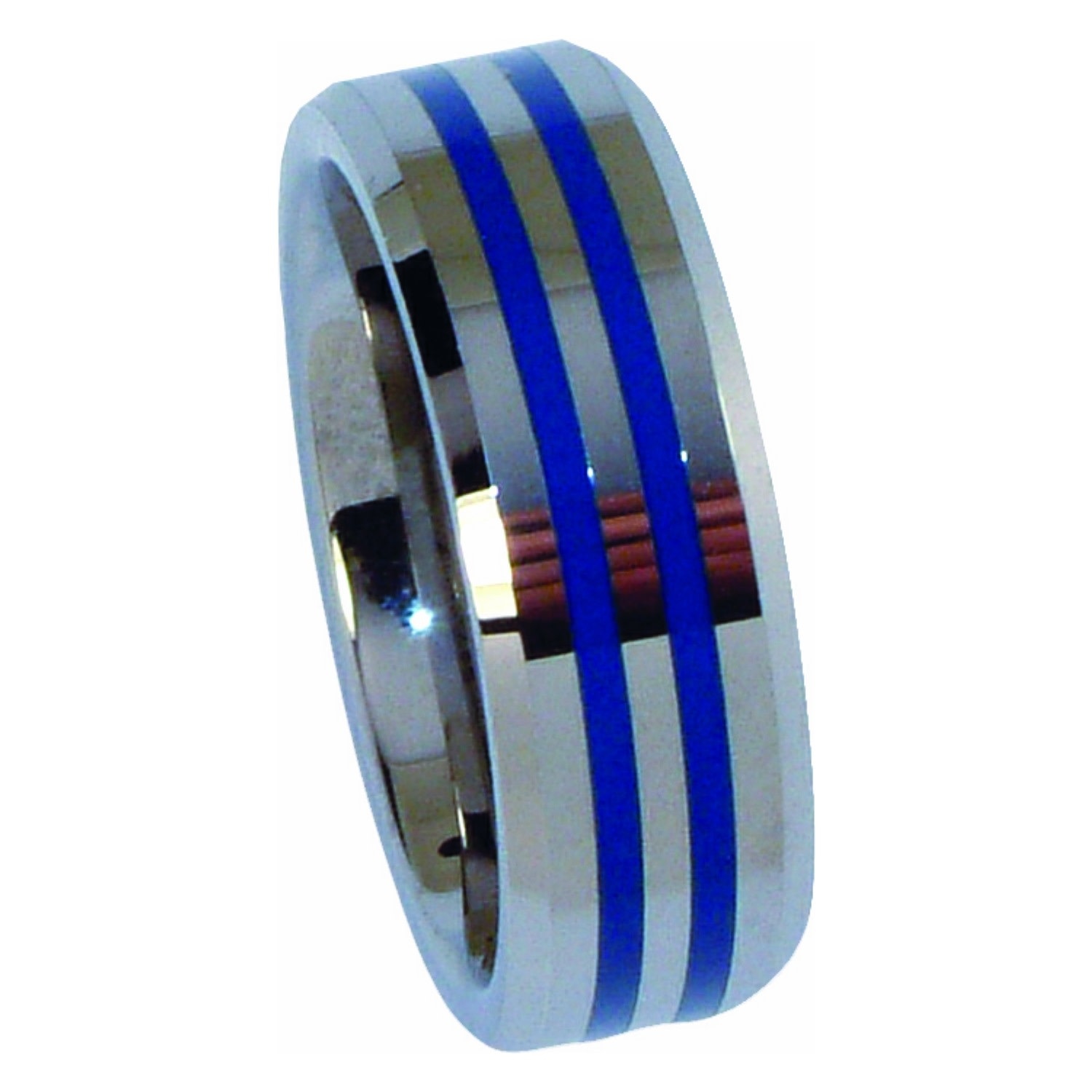 Double Blue Line Ring American Police Hall of Fame and Museum