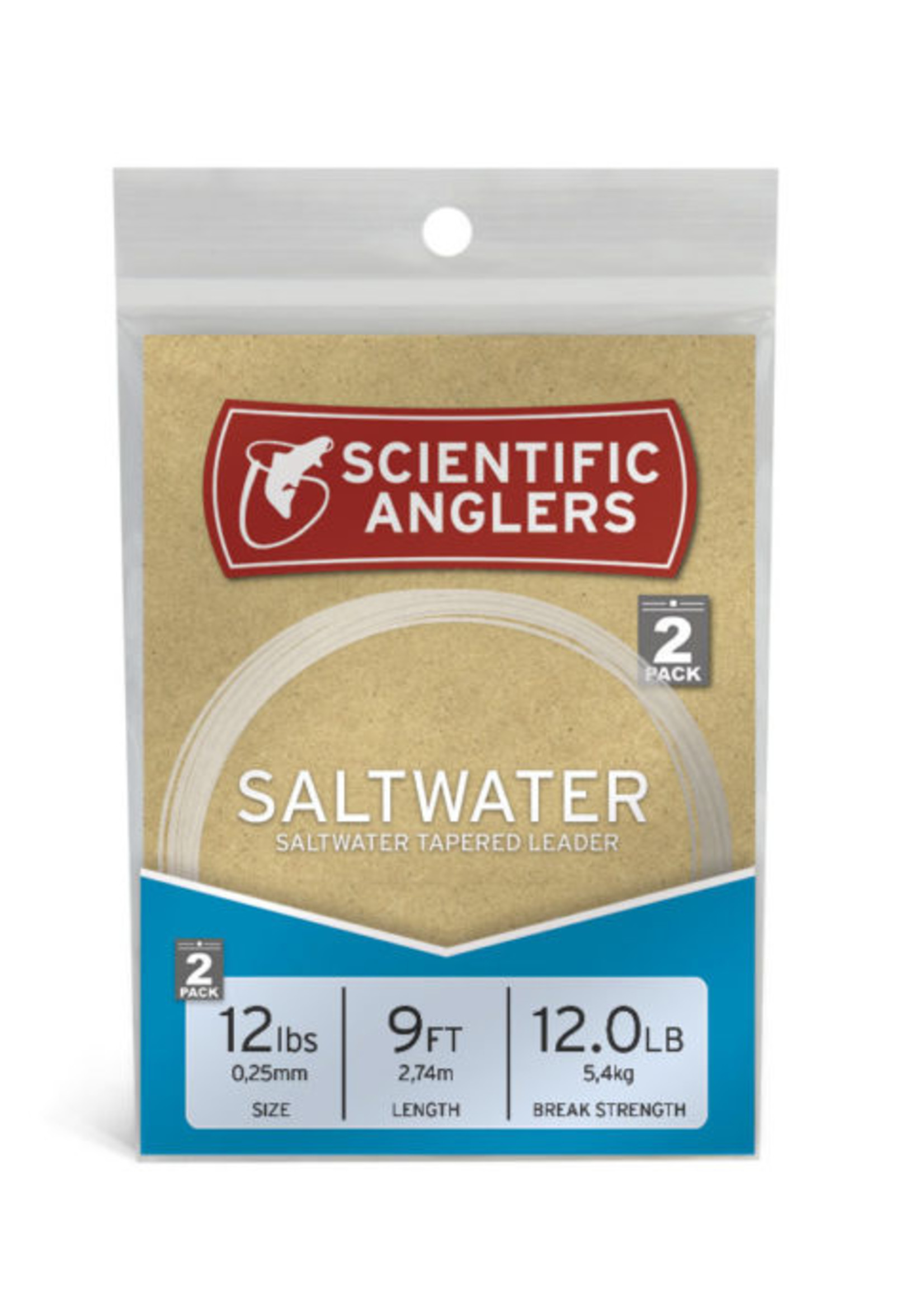 Scientific Anglers SA Saltwater Tapered Leaders 12lb 9ft