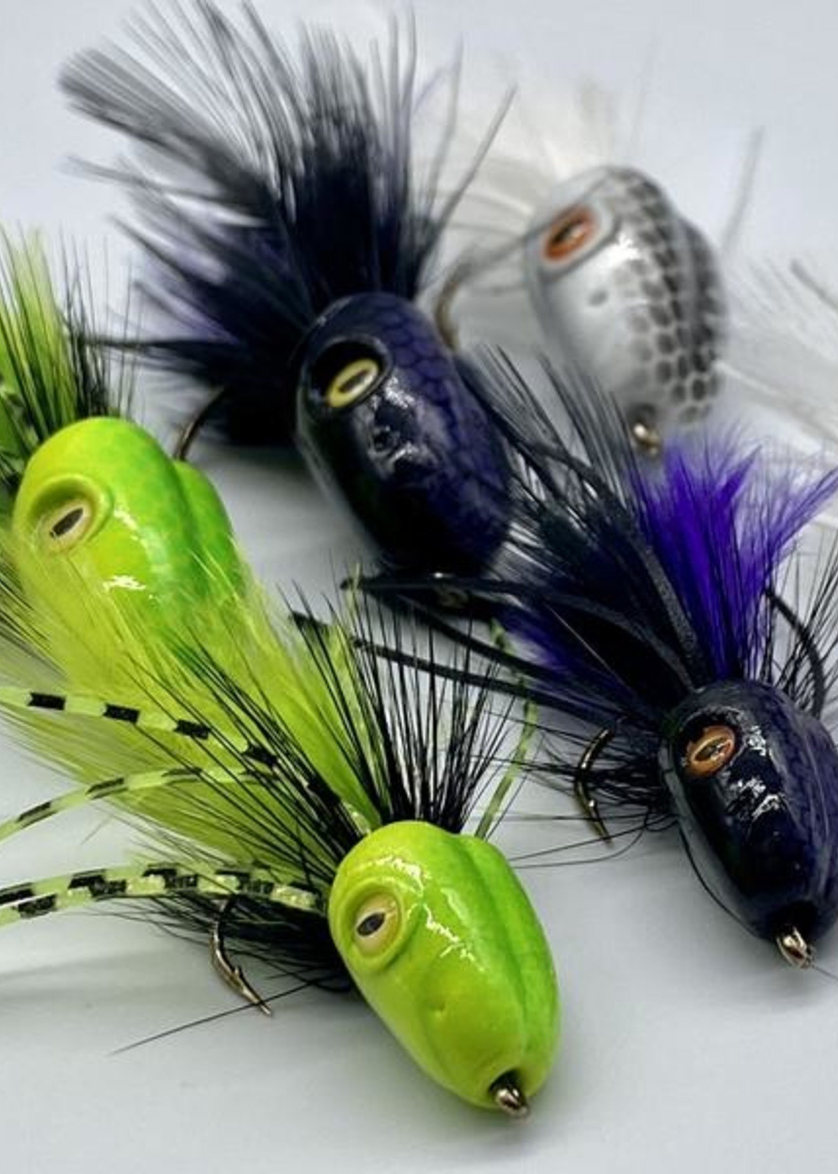 SS DB Bass Bug Popper-Yellow #06 - Great Feathers