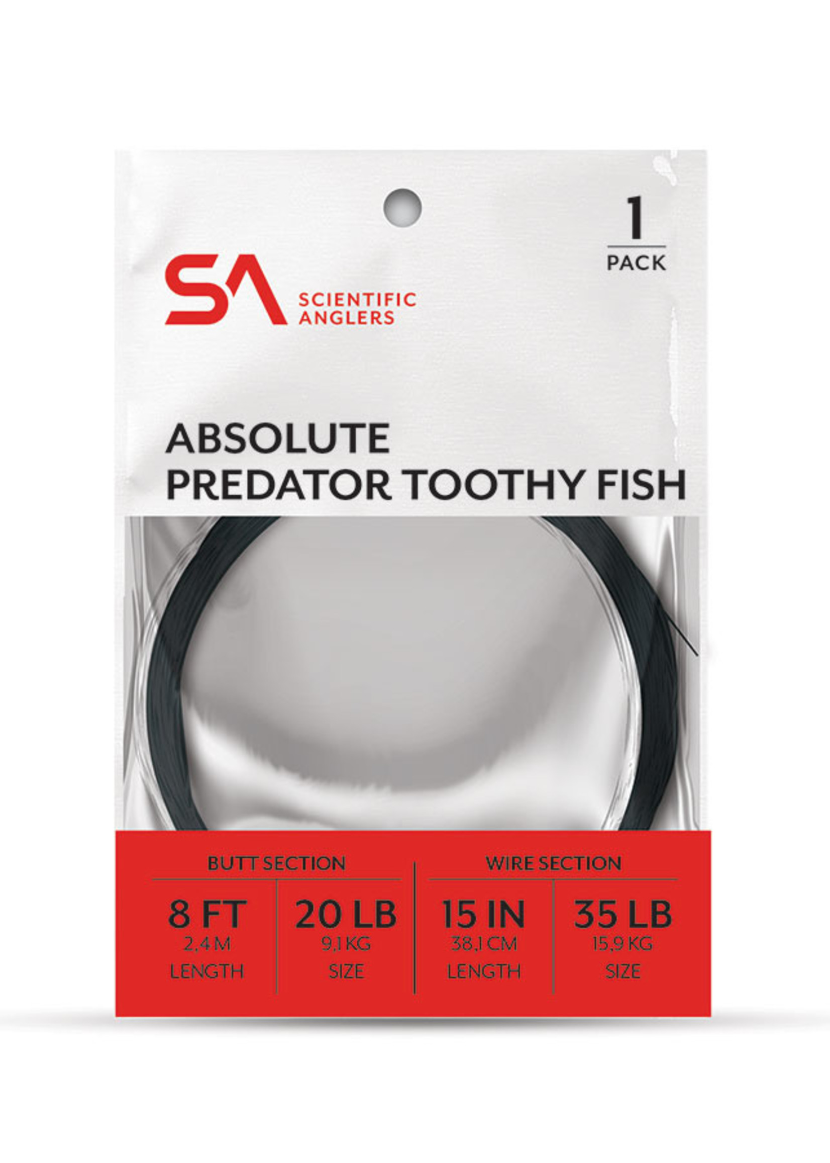 Scientific Anglers SA Absolute Predator Toothy Fish Leader 35lb-55lb
