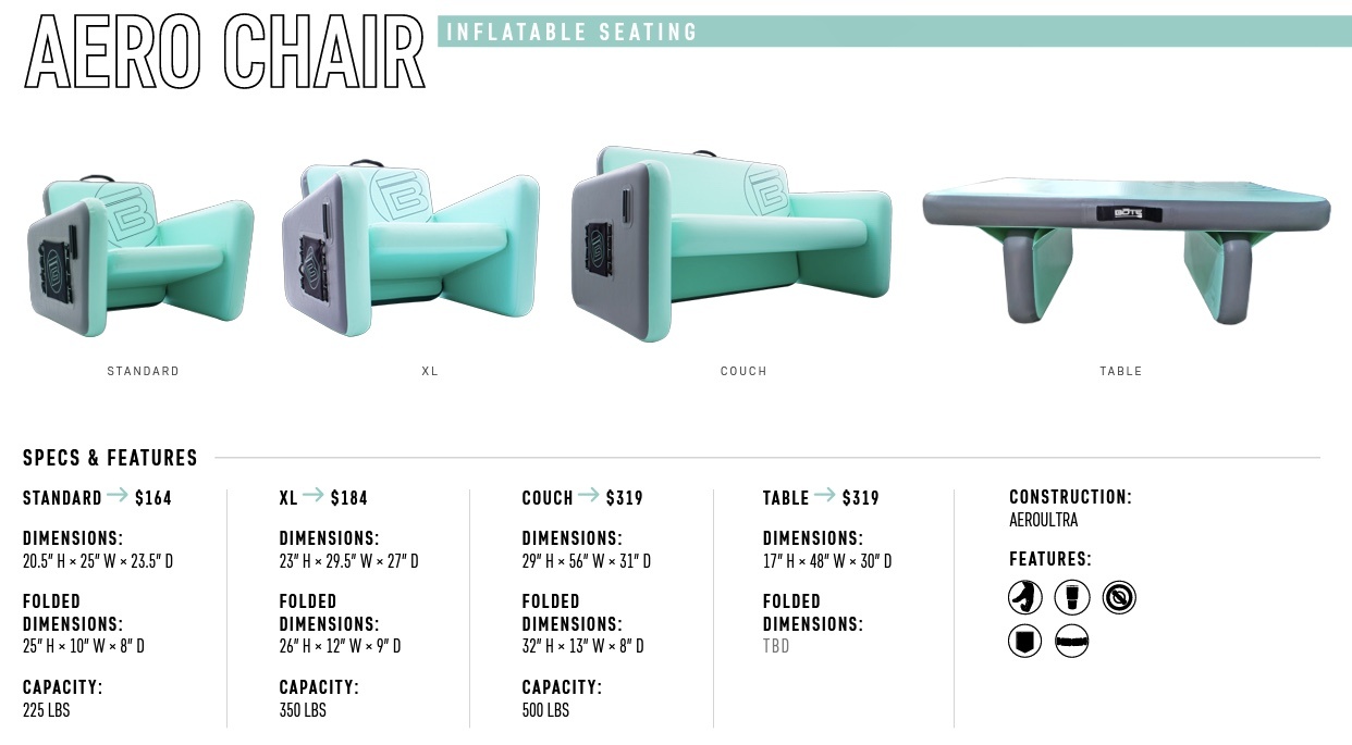 BOTE Inflatable Table Great Feathers